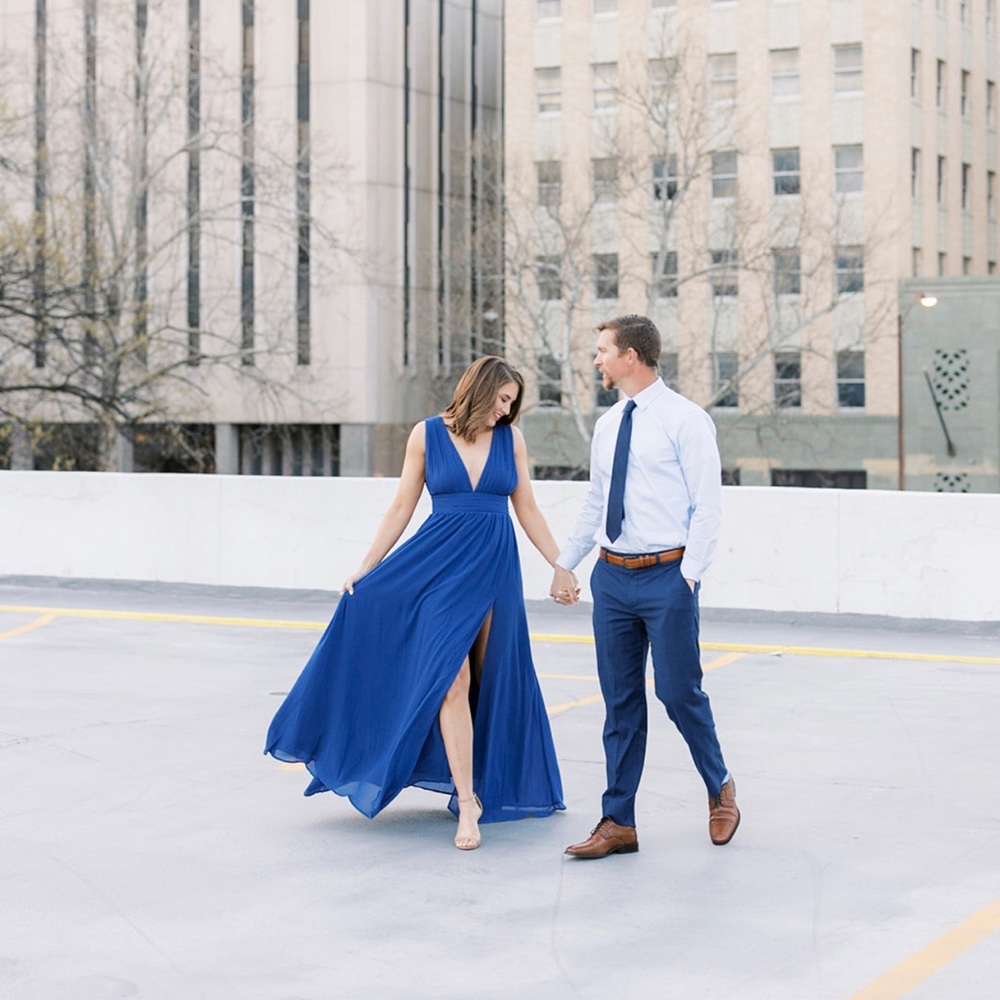 Lulus Heavenly Hues Royal Blue Maxi Dress